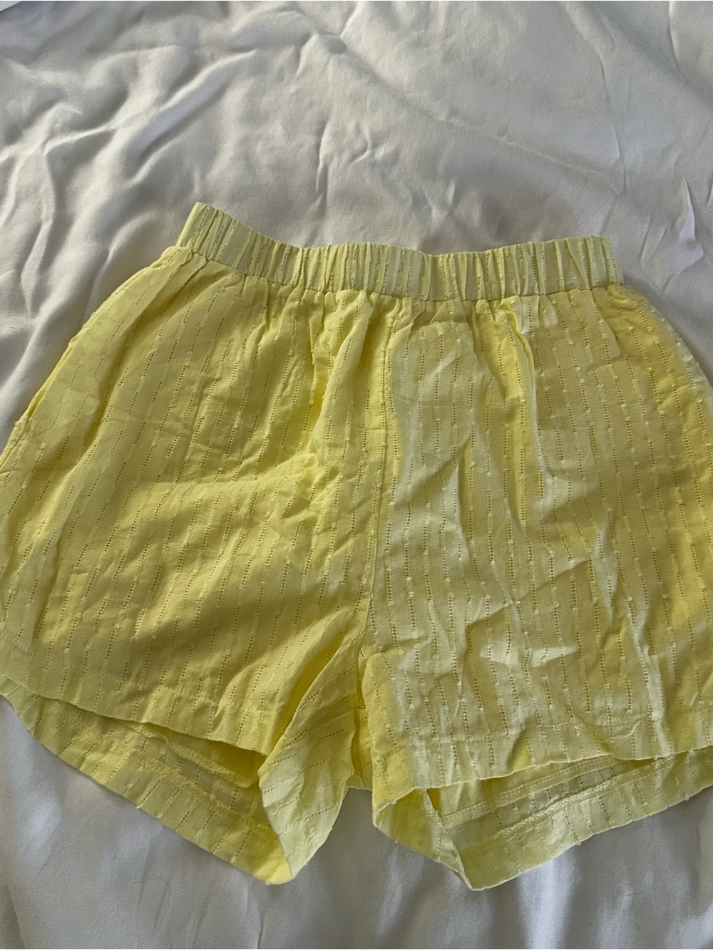 Light Yellow Lightweight Shorts